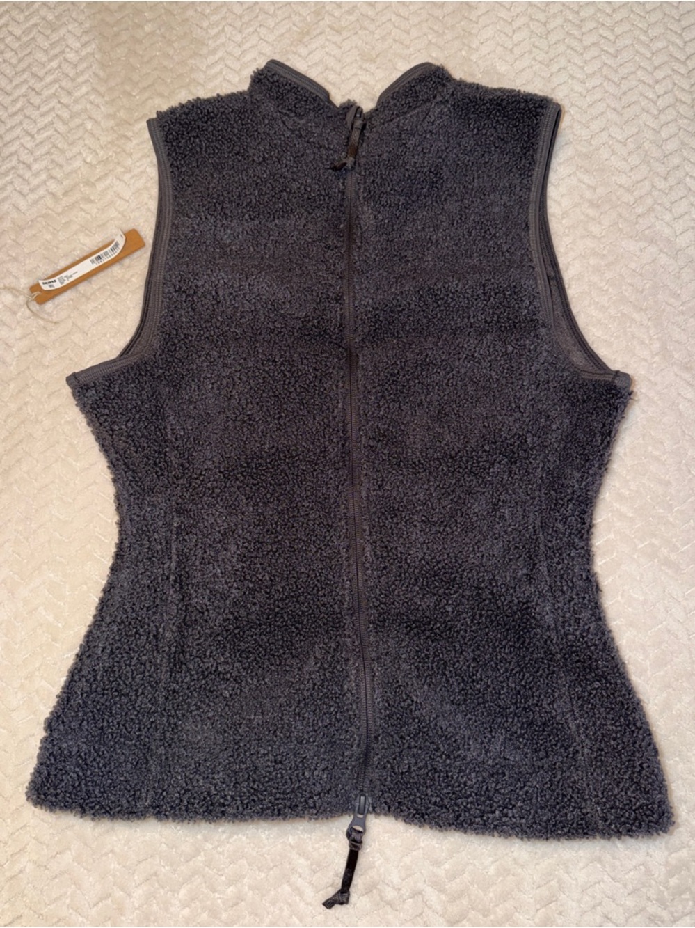 SKIMS Teddy Zip-Up Vest Storm Size Small